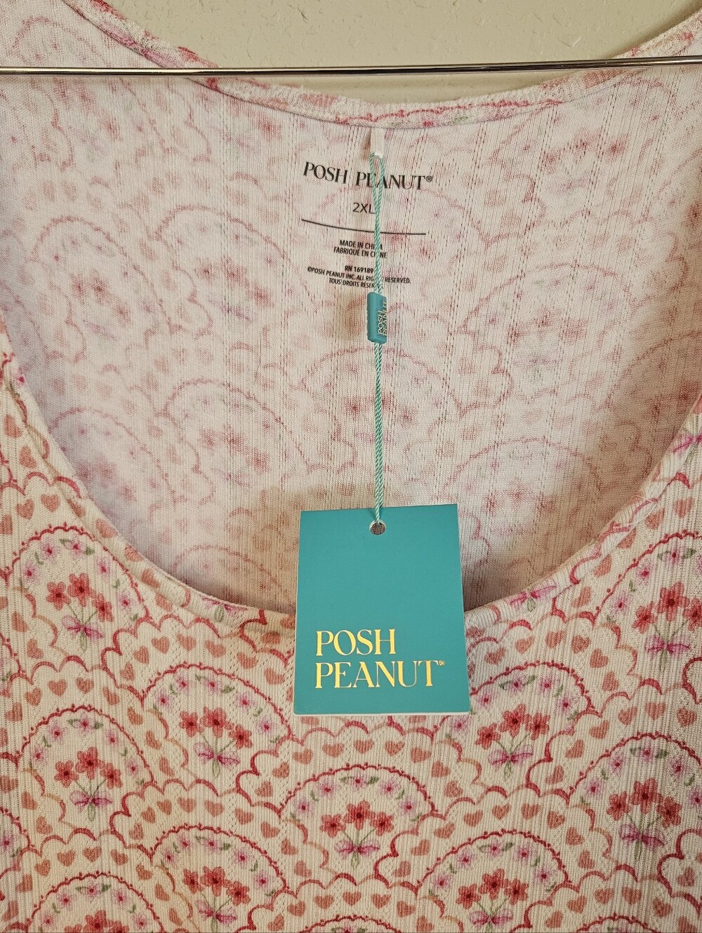 Posh Peanut Women's Pink Scoop Neck Bamboo Dress NWT Size 2XL - Picture 3 of 8